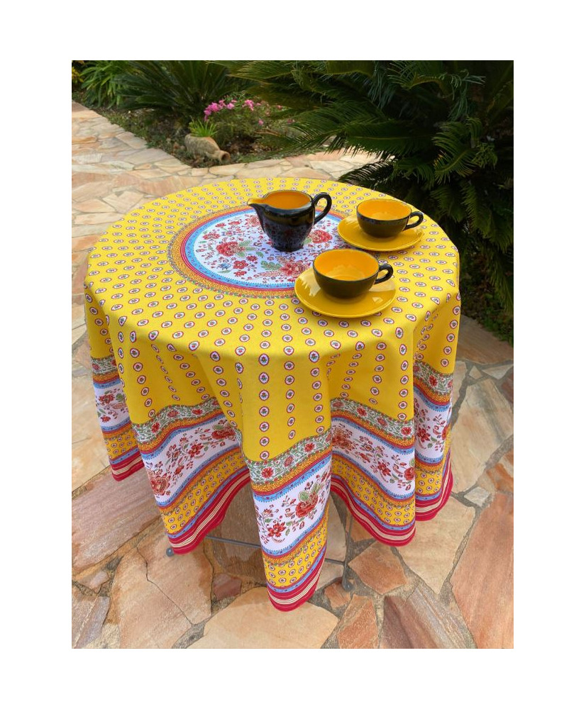 Nappe ronde Gordes - Coton