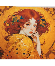 Panneau Klimt- Mucha-Manga 110 CM X 110 CM