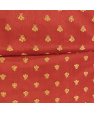 Tissu Empire Jacquard Abeille rouge