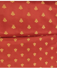 Tissu Empire Jacquard Abeille rouge