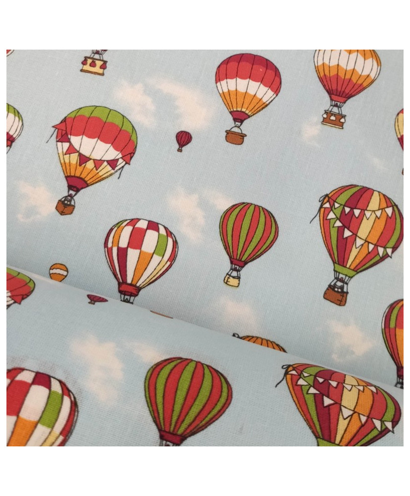 Ballons - cretonne -multicolore