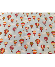 Ballons - cretonne -multicolore