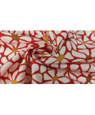 April fond rouge - Percale