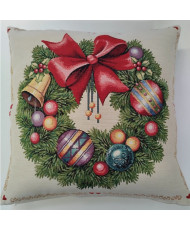 Coussin Couronne de Noël