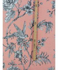 Toile Jacquard Chantante Corail