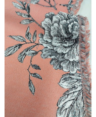 Toile Jacquard Chantante Corail