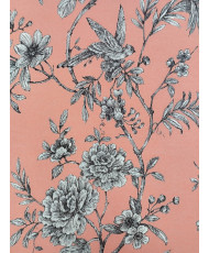 Toile Jacquard Chantante Corail