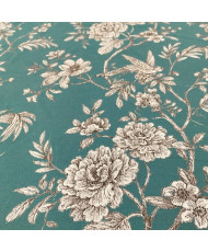 Toile Jacquard Chantante Bleu