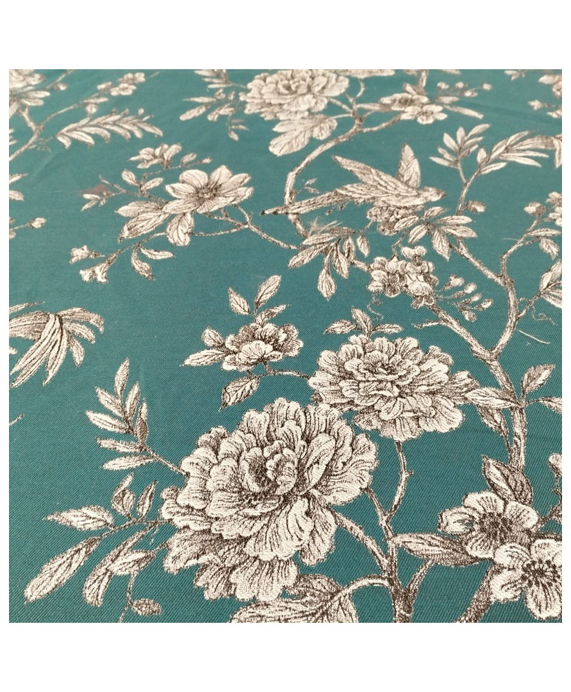 Toile Jacquard Chantante Bleu