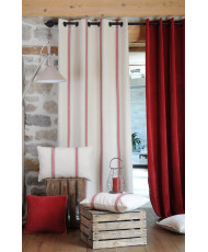 Coupon Toile lourde - Montauban rouge 60 cm